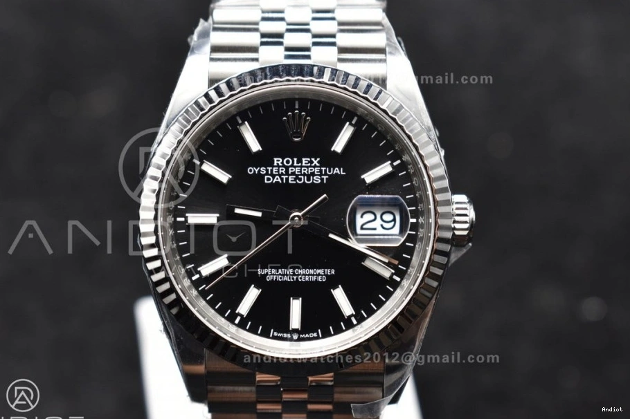 904L 126234 VR3235 Best Black on Dial 36 Clean Stick Jubilee Bracelet DateJust Edition 1:1 Steel 0411
